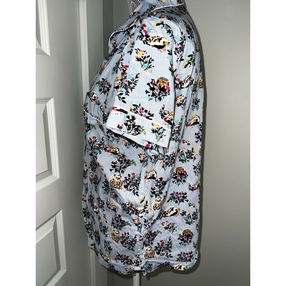 Vera Bradley hedgehog Wild Pajama Sleep Top Women’s Medium M - Picture 7 of 7